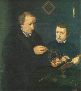 Portrait of Johannes Neudorfer and his Son, NEUFCHATEL Nicolas